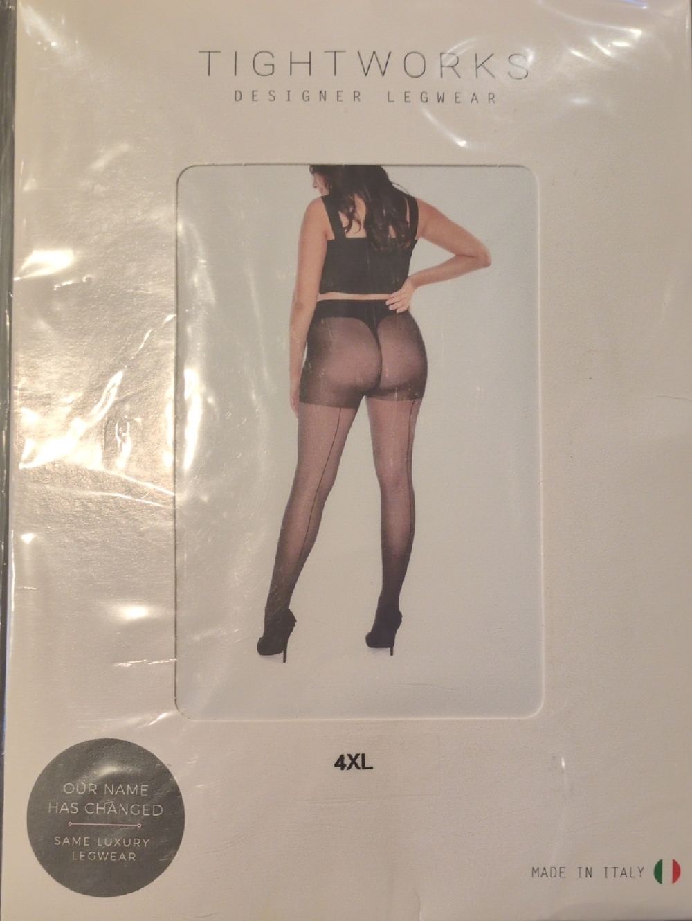 Women's Black Sheer Back-Seam Tights